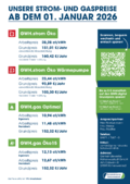 Flyer A4 Preise Strom und Gas 2026